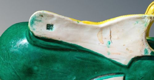 GOOD LARGE PAIR CHINESE PORCELAIN DUCKS MING STYLE SANCAI GLAZE - ADDITIONAL PHOTO 9