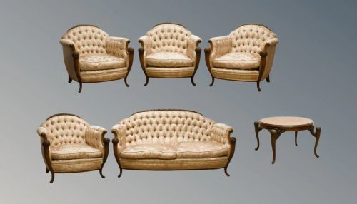 SUPERB FRENCH CARVED WALNUT COFFEE TABLE - ADDITIONAL PHOTO 7