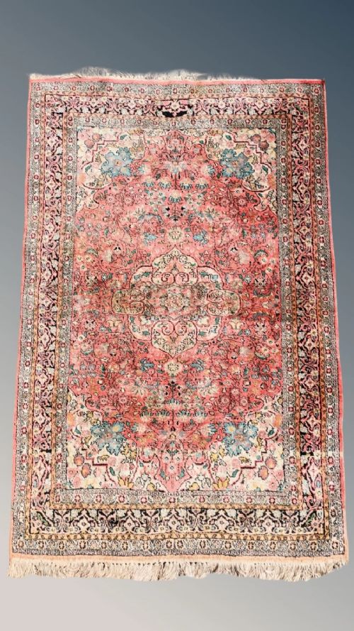 Pretty Karshan Silk Rug Carpet Hand Woven