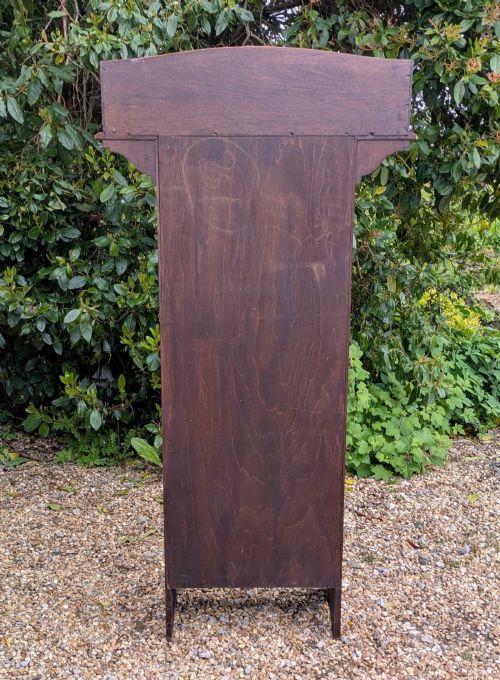 NEAT ANTIQUE INLAID MAHOGANY BOOKCASE - ADDITIONAL PHOTO 7