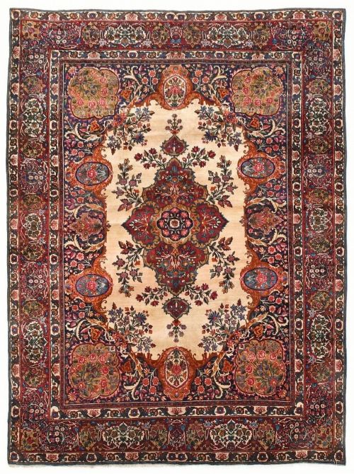ANTIQUE KIRMAN CARPET ROOM SIZE