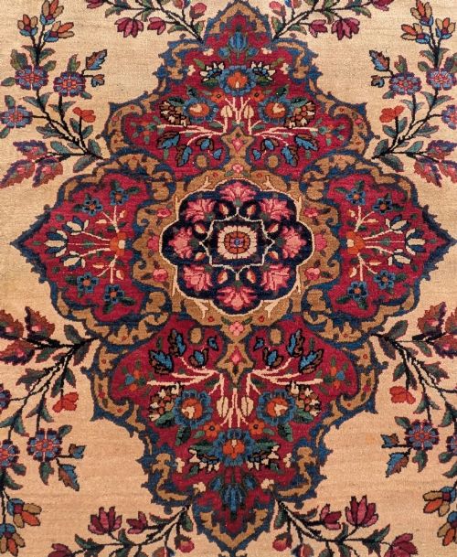 ANTIQUE KIRMAN CARPET ROOM SIZE - ADDITIONAL PHOTO 3