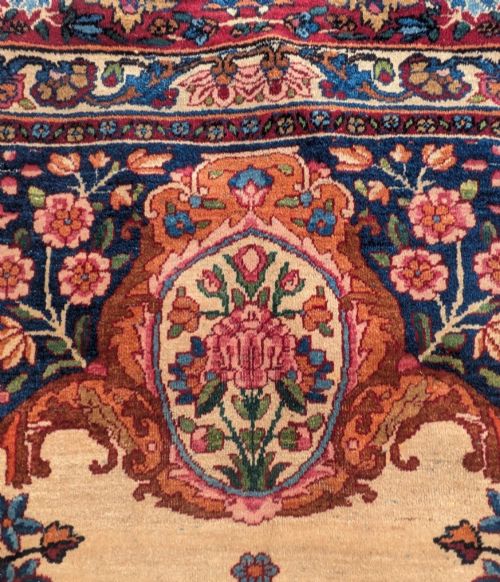 ANTIQUE KIRMAN CARPET ROOM SIZE - ADDITIONAL PHOTO 4