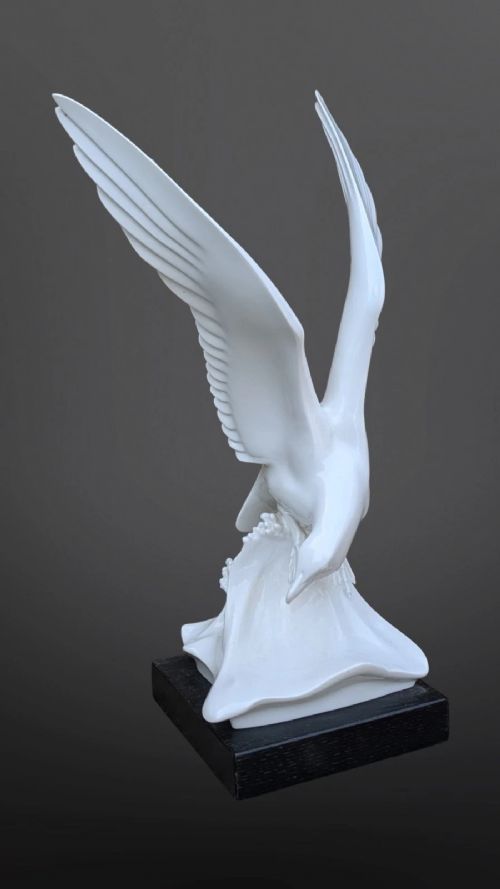 Meissen White Porcelain Seagull View IV
