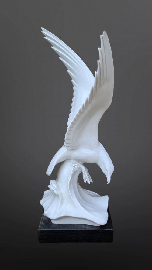 Meissen White Porcelain Seagull View V