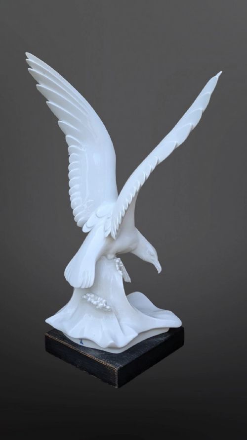 Meissen White Porcelain Seagull View VI