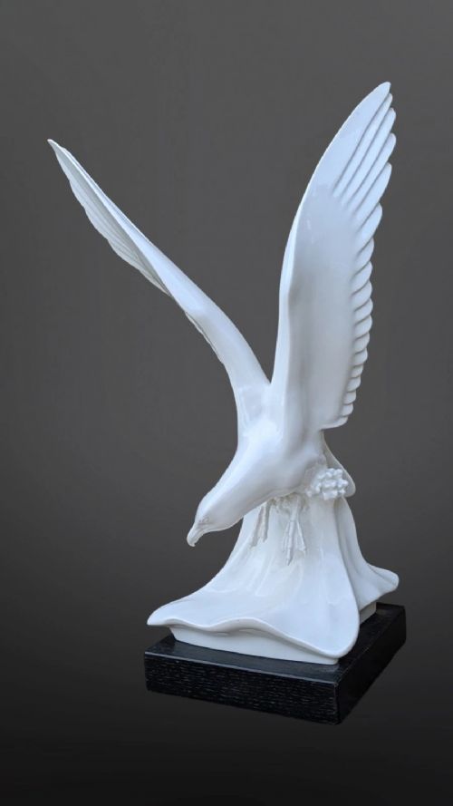 Meissen White Porcelain Seagull View VII