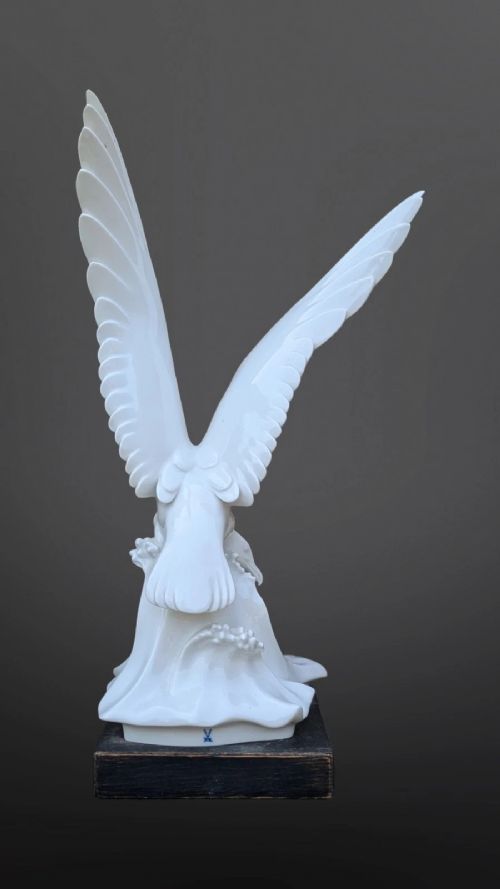 Meissen White Porcelain Seagull View IX