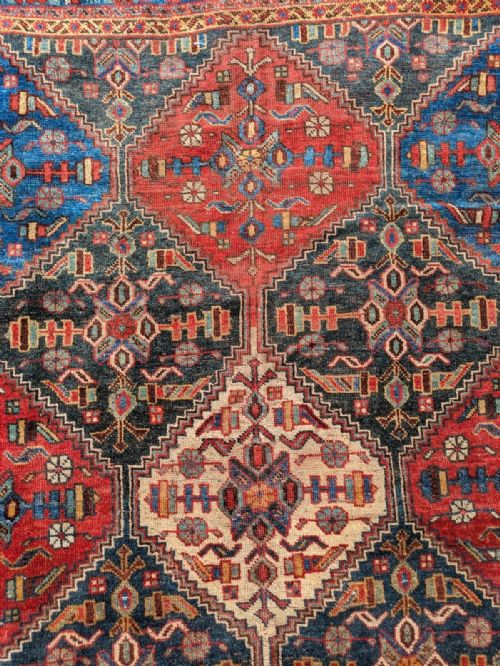 ANTIQUE AFSHAR CARPET - ADDITIONAL PHOTO 1