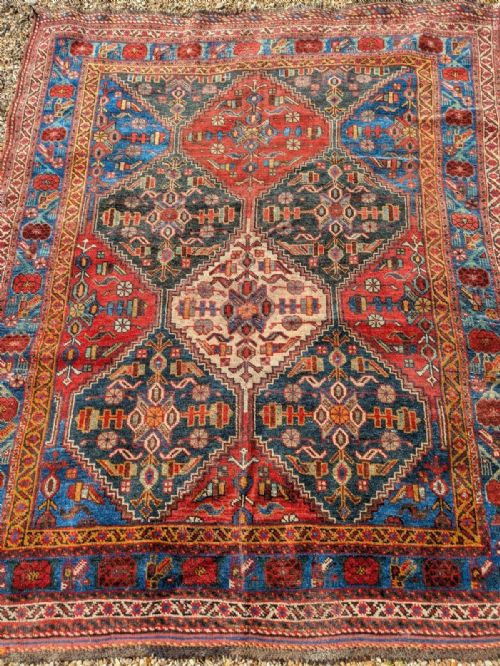 ANTIQUE AFSHAR CARPET - ADDITIONAL PHOTO 2