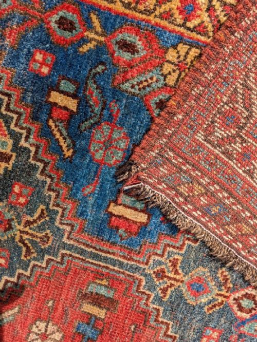 ANTIQUE AFSHAR CARPET - ADDITIONAL PHOTO 3