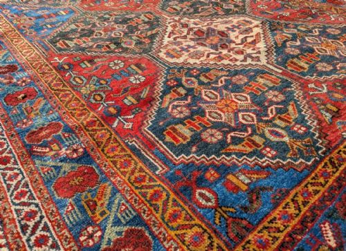 ANTIQUE AFSHAR CARPET - ADDITIONAL PHOTO 4