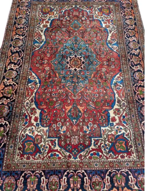 ANTIQUE ISHFAHAN CARPET - ADDITIONAL PHOTO 4