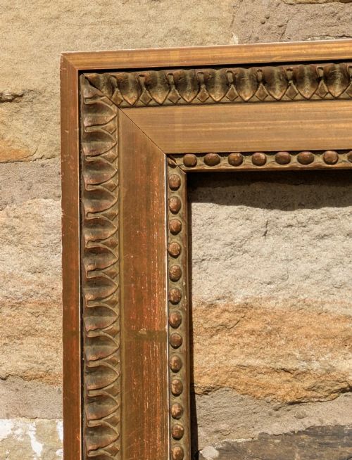 GOOD EARLY 20TH CENTURY GILT FRAME EGG DART BEADED MOULDING H - ADDITIONAL PHOTO 3