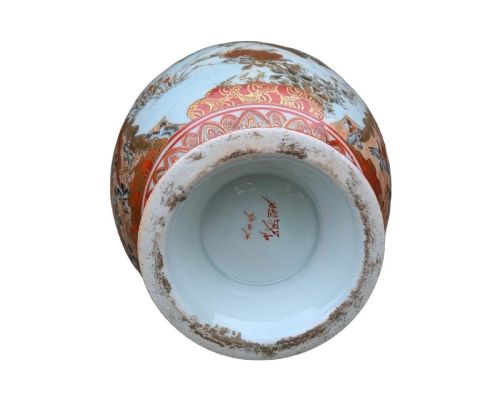 GOOD LARGE ANTIQUE JAPANESE KUTANI VASE - ADDITIONAL PHOTO 10