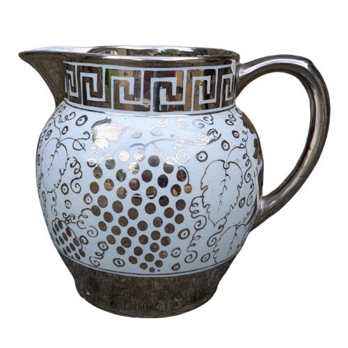 Pretty Pearlware Silver Lustre Jug
