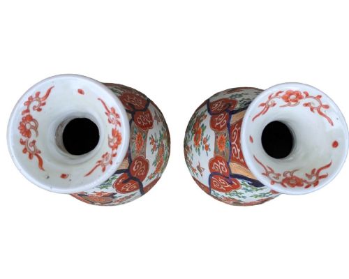 GOOD PAIR OF JAPANESE IMARI VASES - ADDITIONAL PHOTO 6