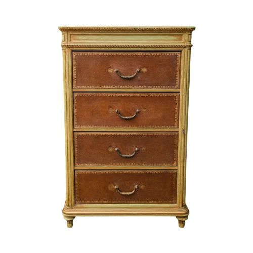 fig 1. Neat French Chest Leather Drawers