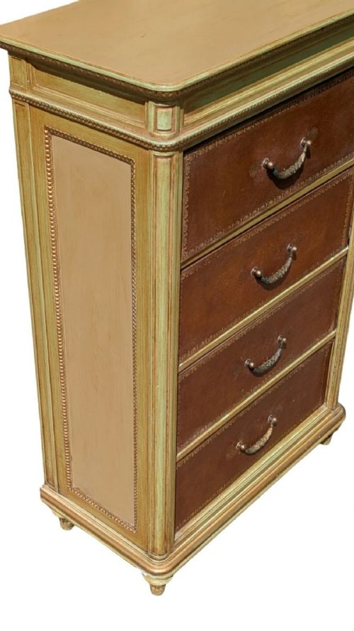 Neat French Chest Leather Drawers View VIII