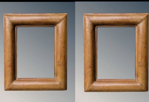 PAIR OF ANTIQUE LEATHER FRAMES