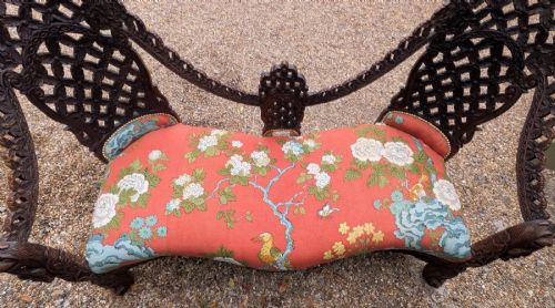 ANTIQUE ANGLO INDIAN BOMBAY SOFA - ADDITIONAL PHOTO 8