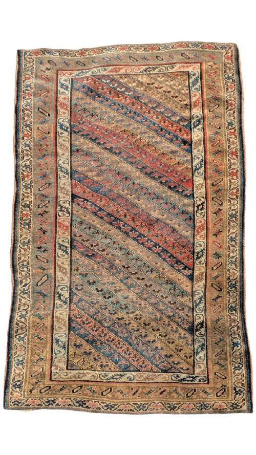 Antique Tribal Kurdish Caucasian Carpet