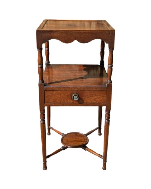 Elegant George III Mahogany Bedside Table
