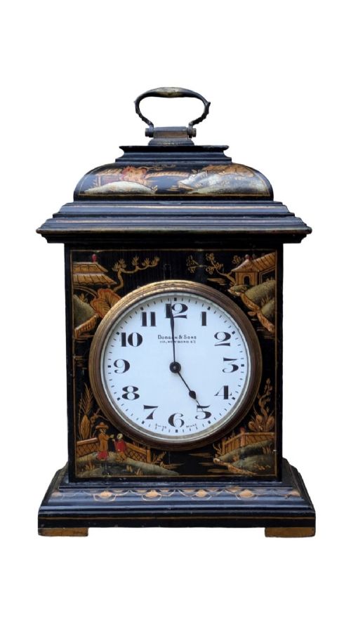 Regency Style Chinoiserie Mantel Clock