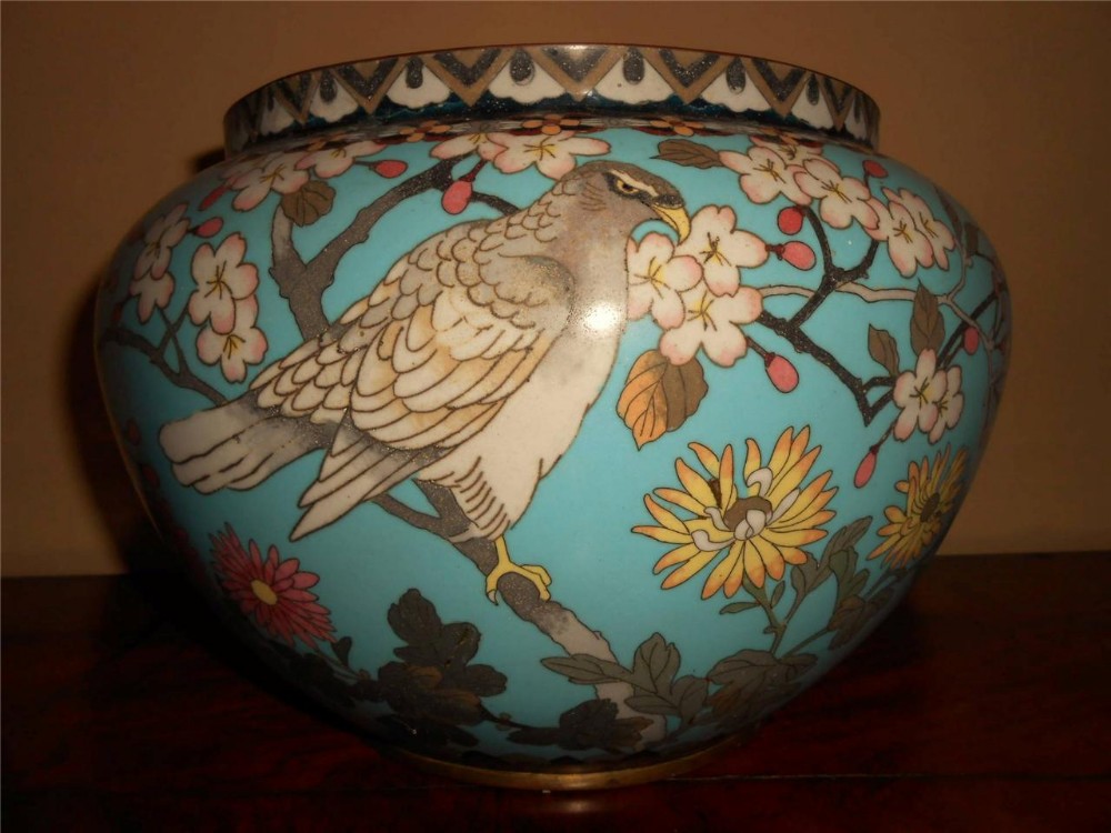 Early 20th Century Japanese Cloisonne Jardinere