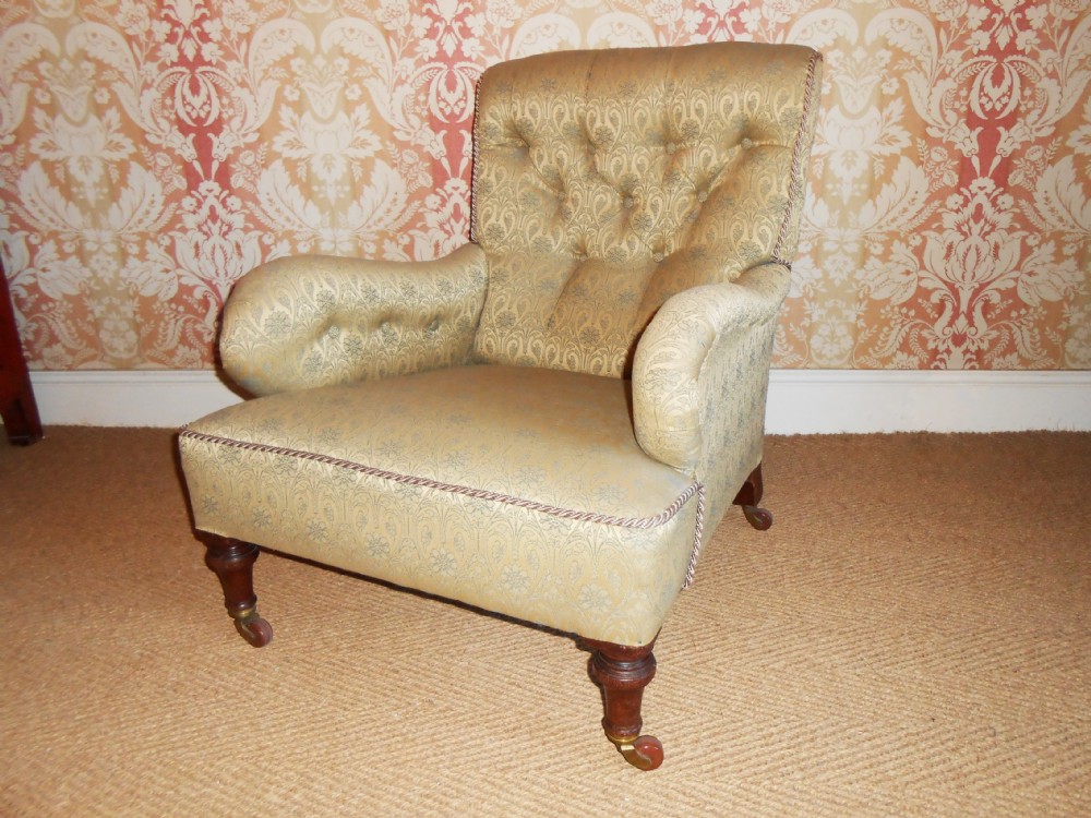 Victorian Button Back Armchair