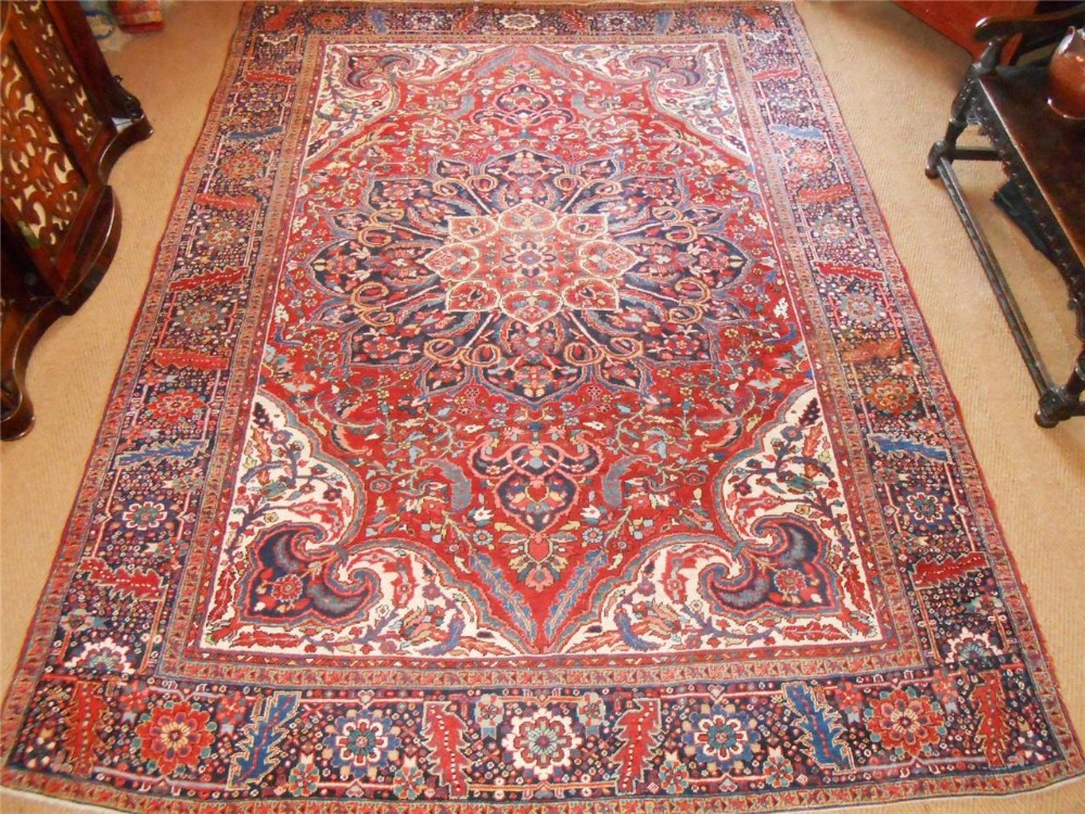 Antique Large Heriz Carpet, Persian Azerbaijan