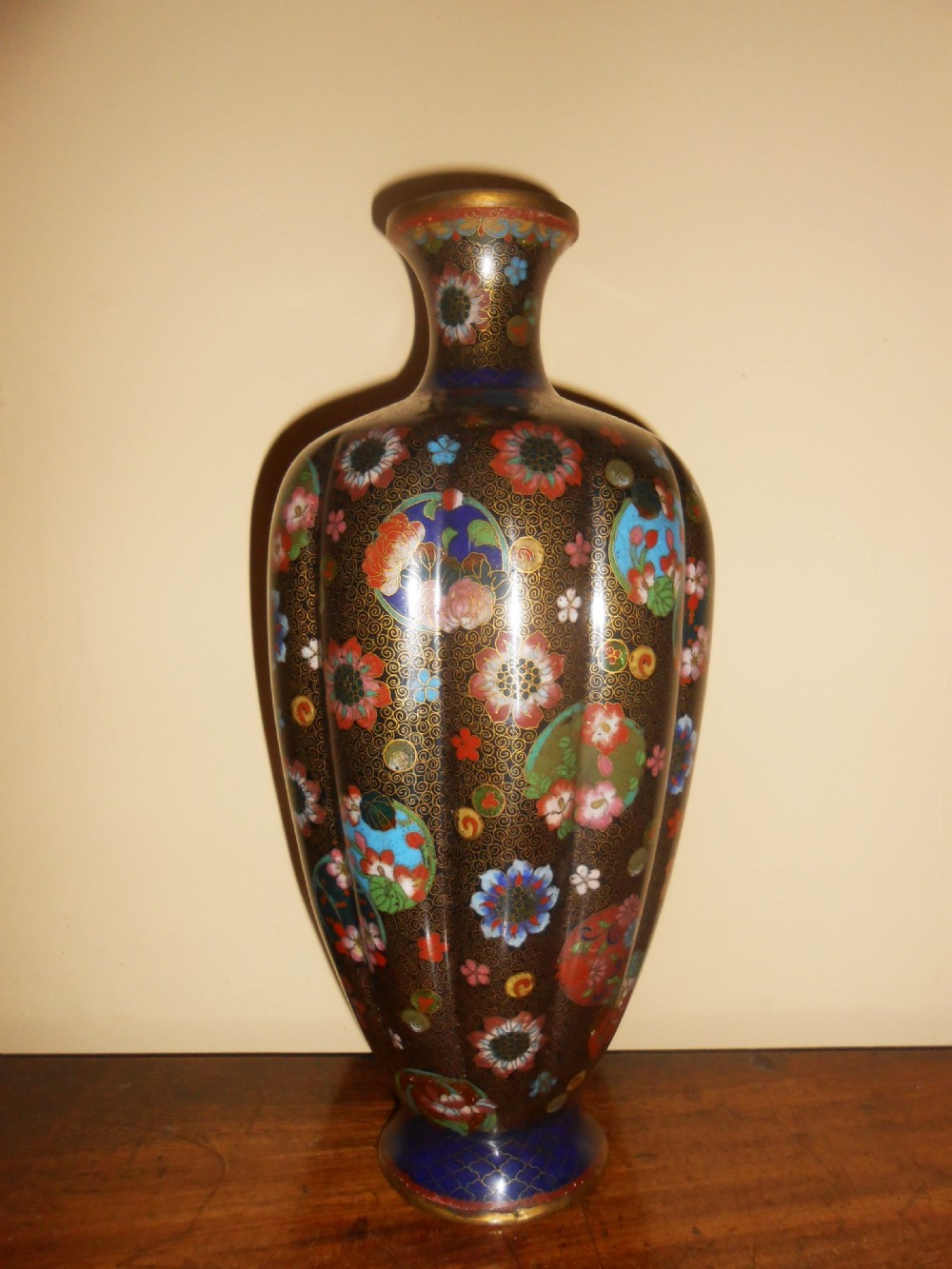 19th Century Japanese Cloisonne Enamel Vase