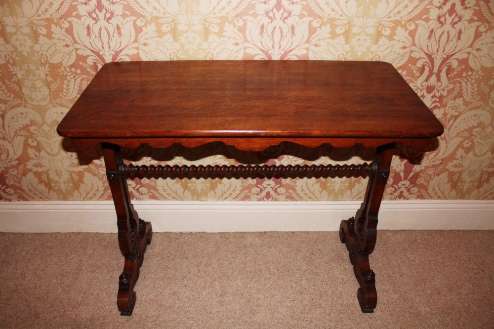 Victorian Gothic Oak Side Table
