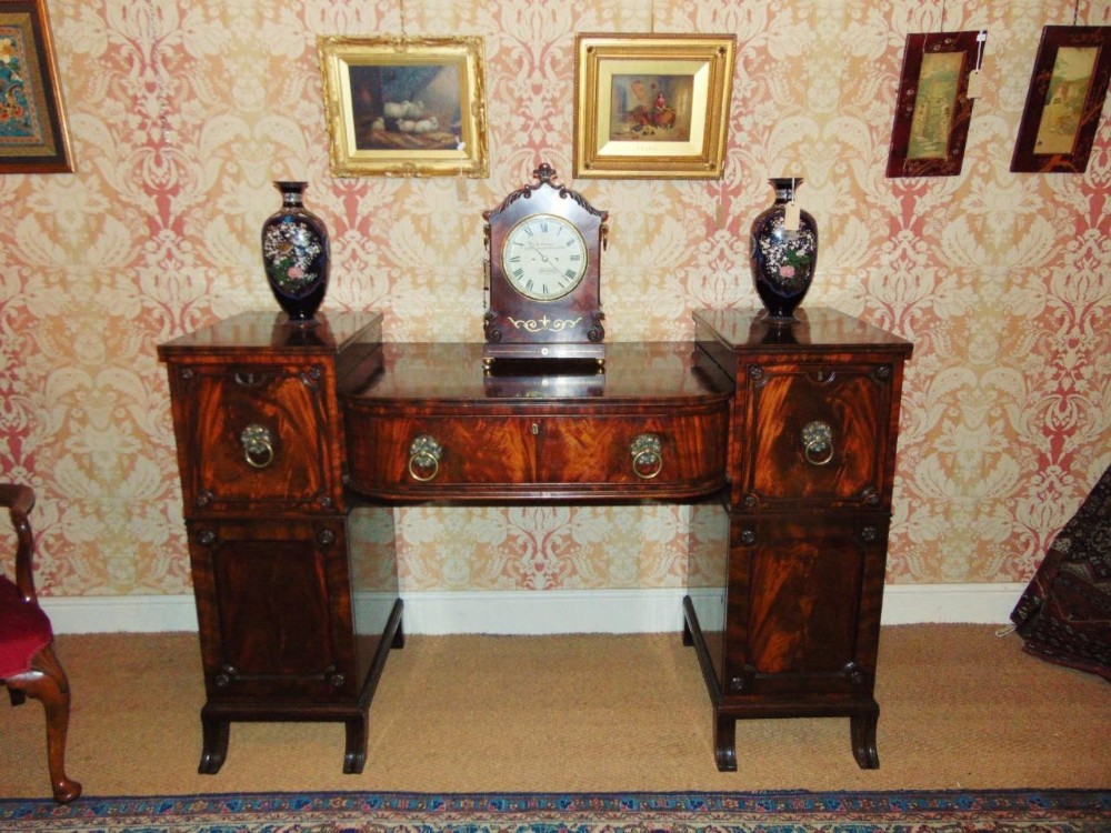 Regency Mahogany Twin Pedestal Sideboard c.1815