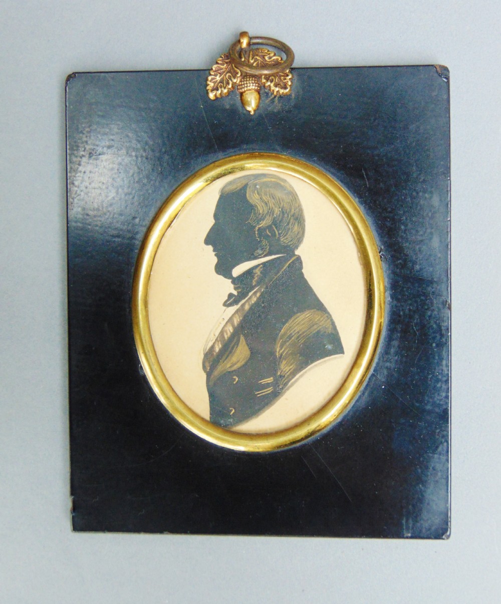 19th Century Silhouette Distinguished Georgian Gentleman