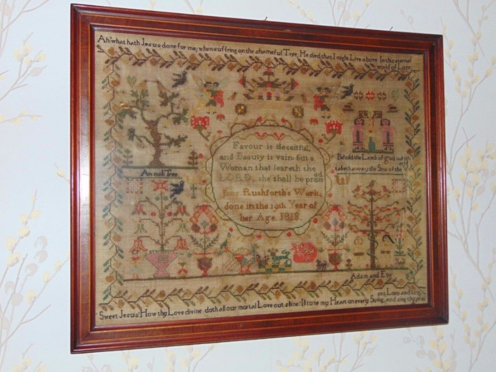 Good Georgian Antique Sampler George III 1813
