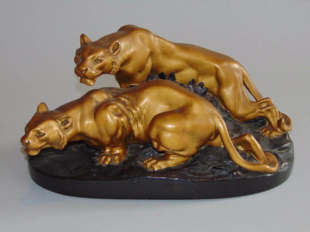Art Deco Panther Group c.1920