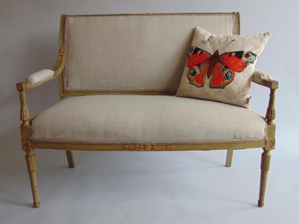 Elegant 19th Century Parcel Gilt French Sofa