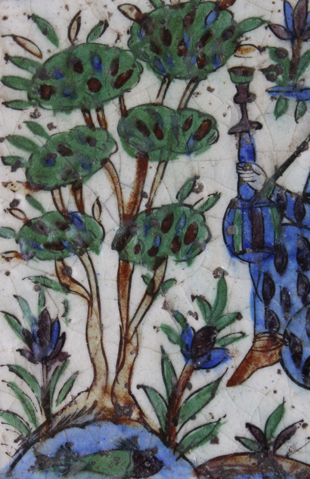 Large Persian Qajar Tile View II