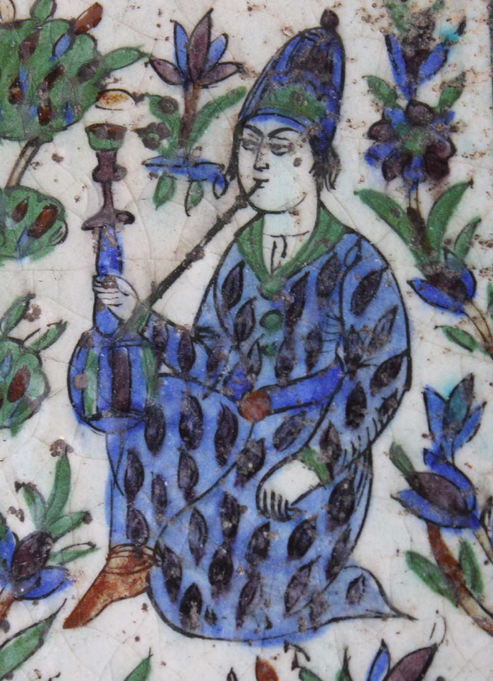 Large Persian Qajar Tile View III
