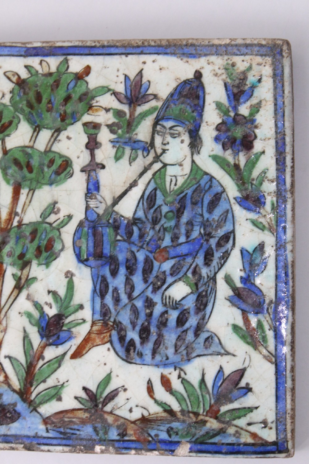 Large Persian Qajar Tile View IV