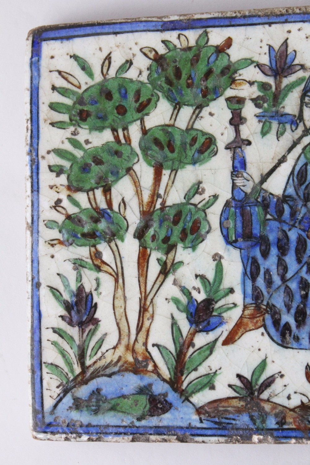 Large Persian Qajar Tile View V