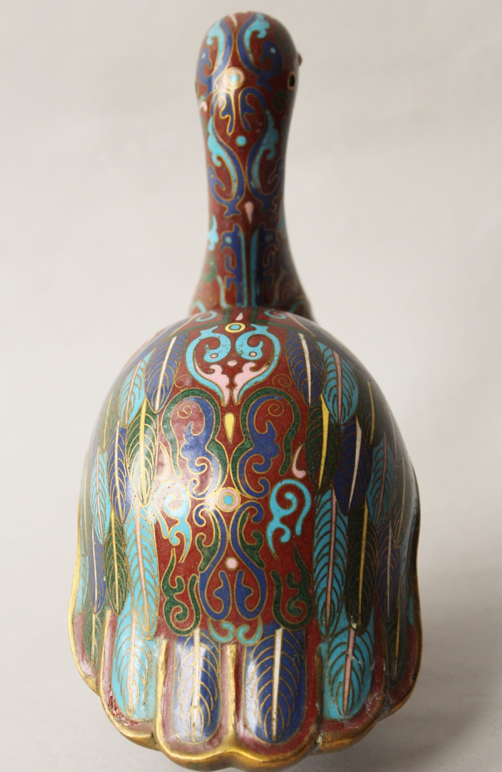 Antique Chinese Cloisonne Phoenix View IV