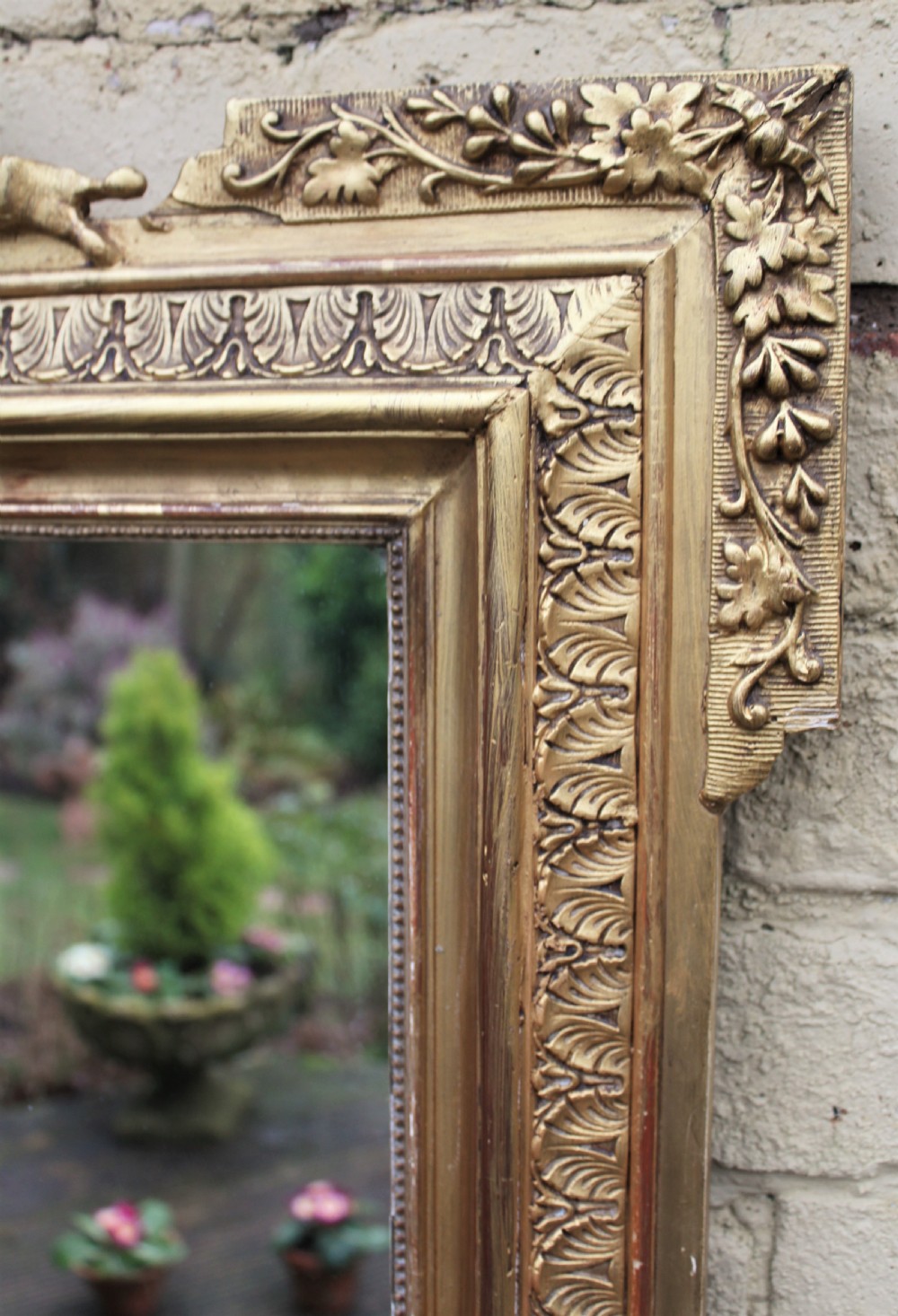 Antique French Gilt Overmantel Mirror View IV