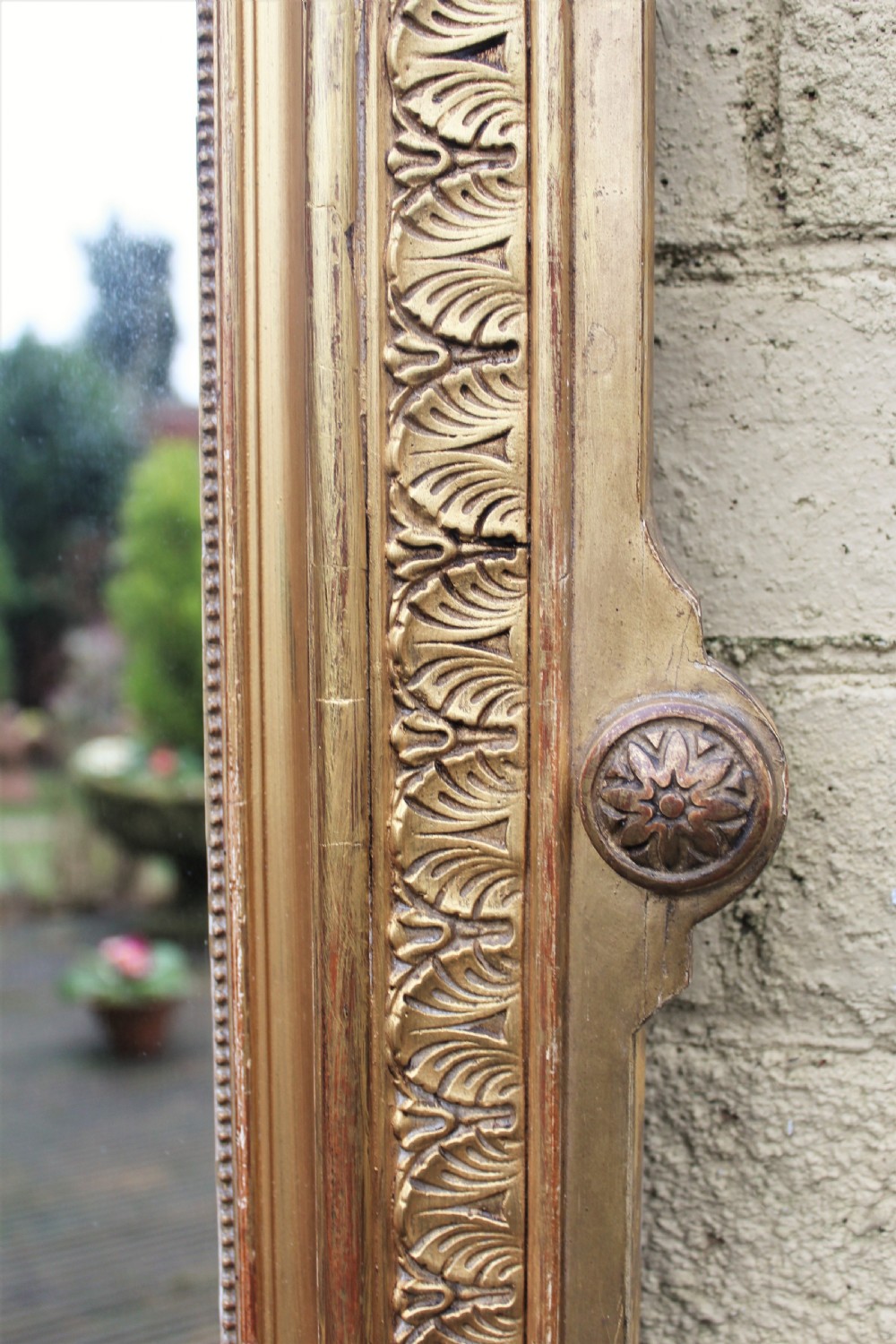 Antique French Gilt Overmantel Mirror View VII