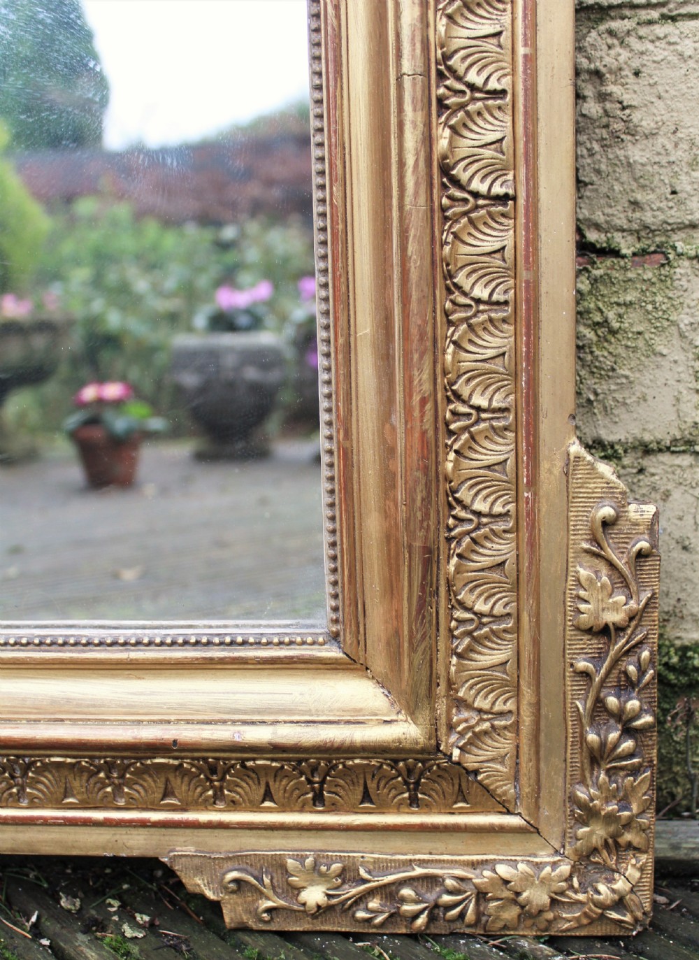 Antique French Gilt Overmantel Mirror View VIII