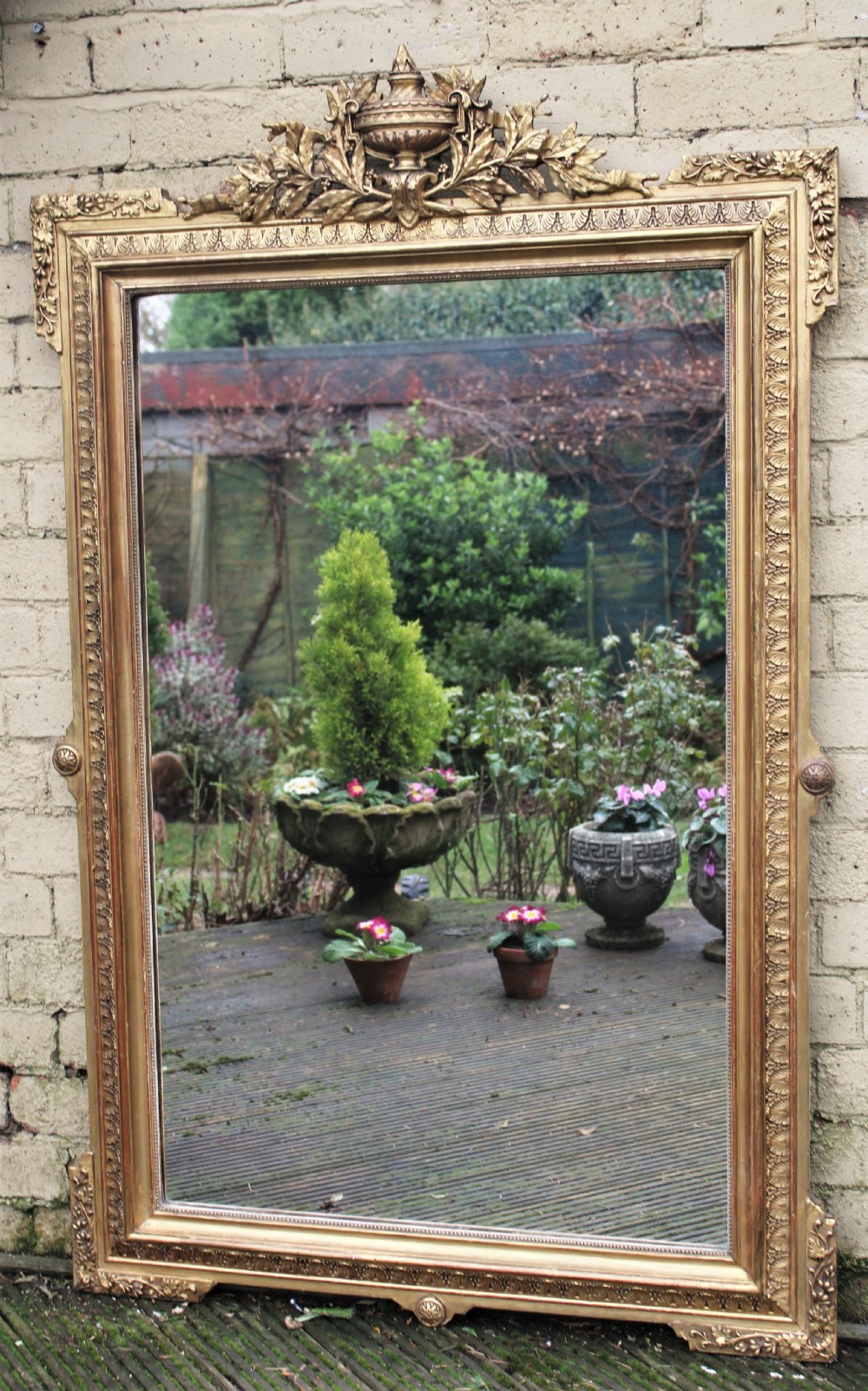 Antique French Gilt Overmantel Mirror View IX