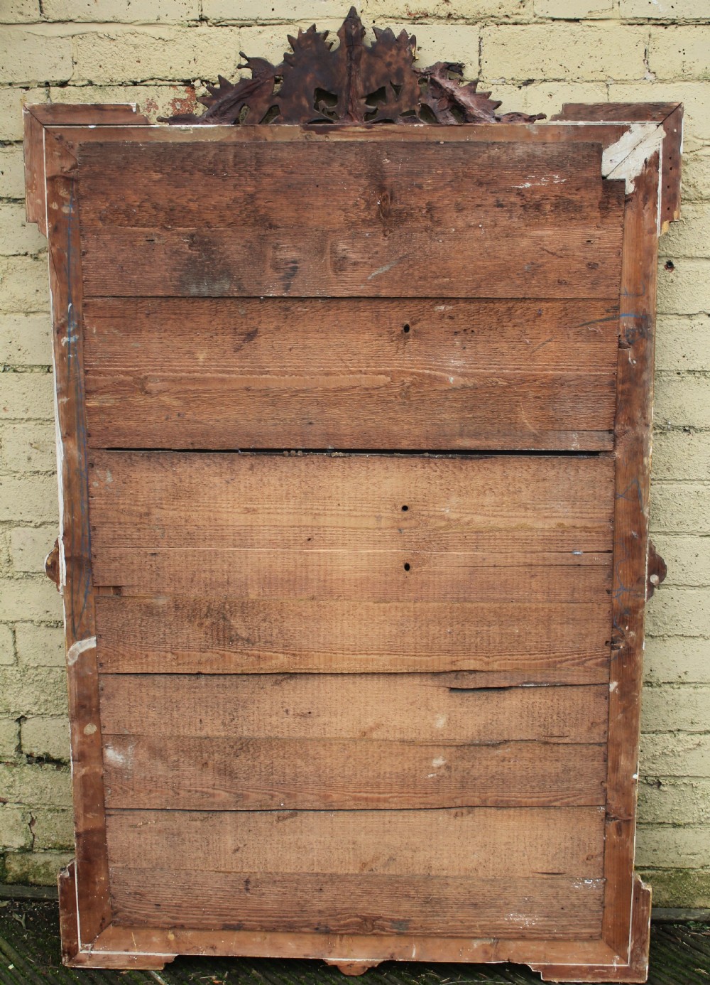 Antique French Gilt Overmantel Mirror View X