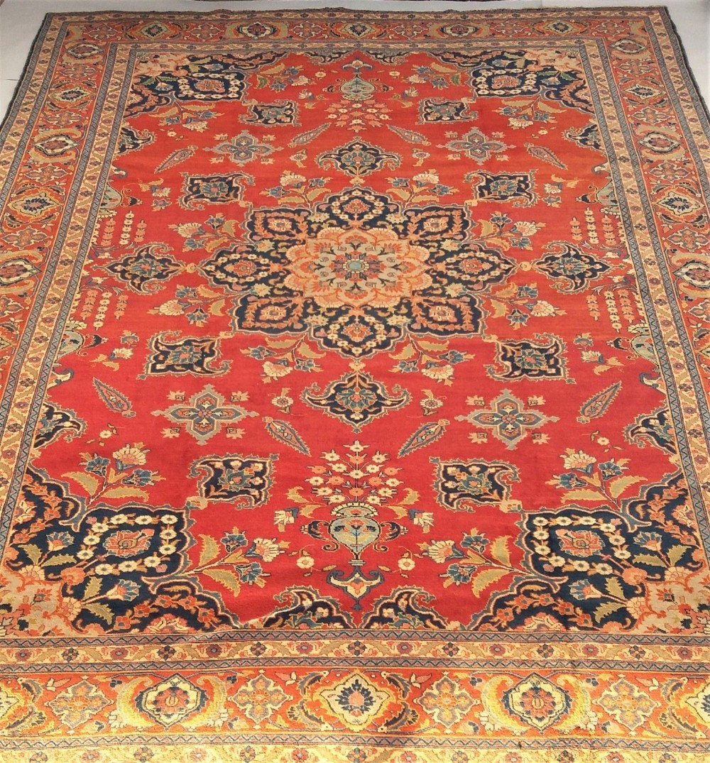 Good Large Tabriz Carpet Grand Room Size