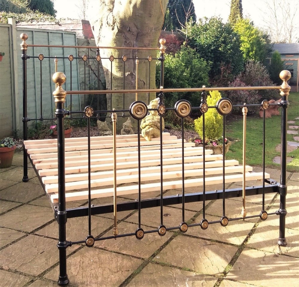 Victorian Cast & Brass Kingsize Bed